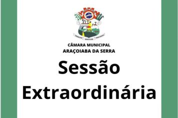 Ficam os senhores vereadores COMUNICADOS da convocação da  32ª Sessão Extraordinária da Câmara Municipal de Araçoiaba da Serra .