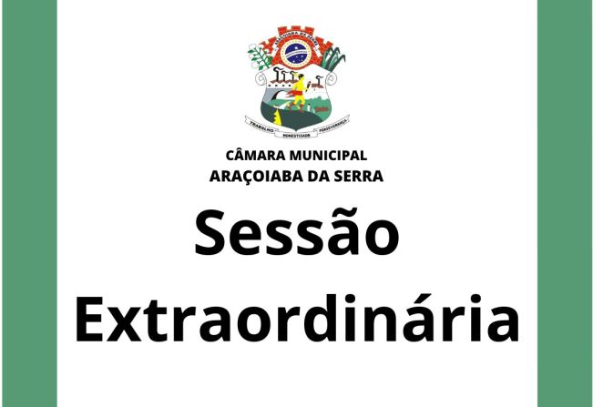 Ficam os senhores vereadores COMUNICADOS da convocação da  32ª Sessão Extraordinária da Câmara Municipal de Araçoiaba da Serra .