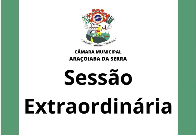 Ficam os senhores vereadores COMUNICADOS da convocação da  24ª Sessão Extraordinária da Câmara Municipal de Araçoiaba da Serra .
