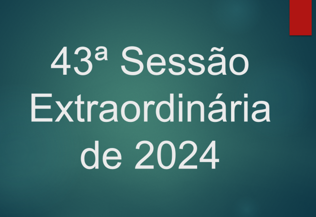 Ficam os senhores vereadores COMUNICADOS da convocação da 43ª Sessão Extraordinária da Câmara Municipal de Araçoiaba da Serra .