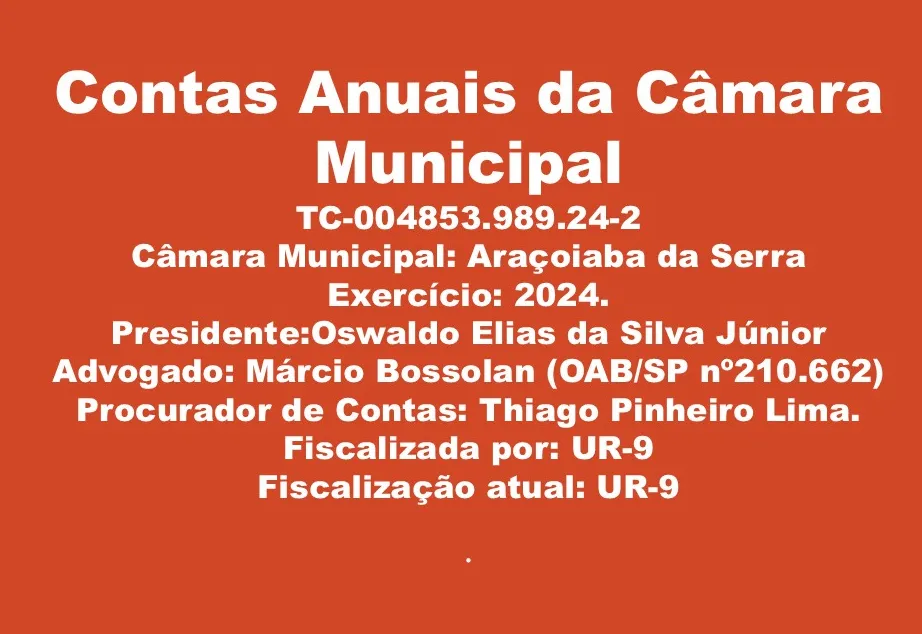 Parecer do Tribunal de Contas do Estado de São Paulo